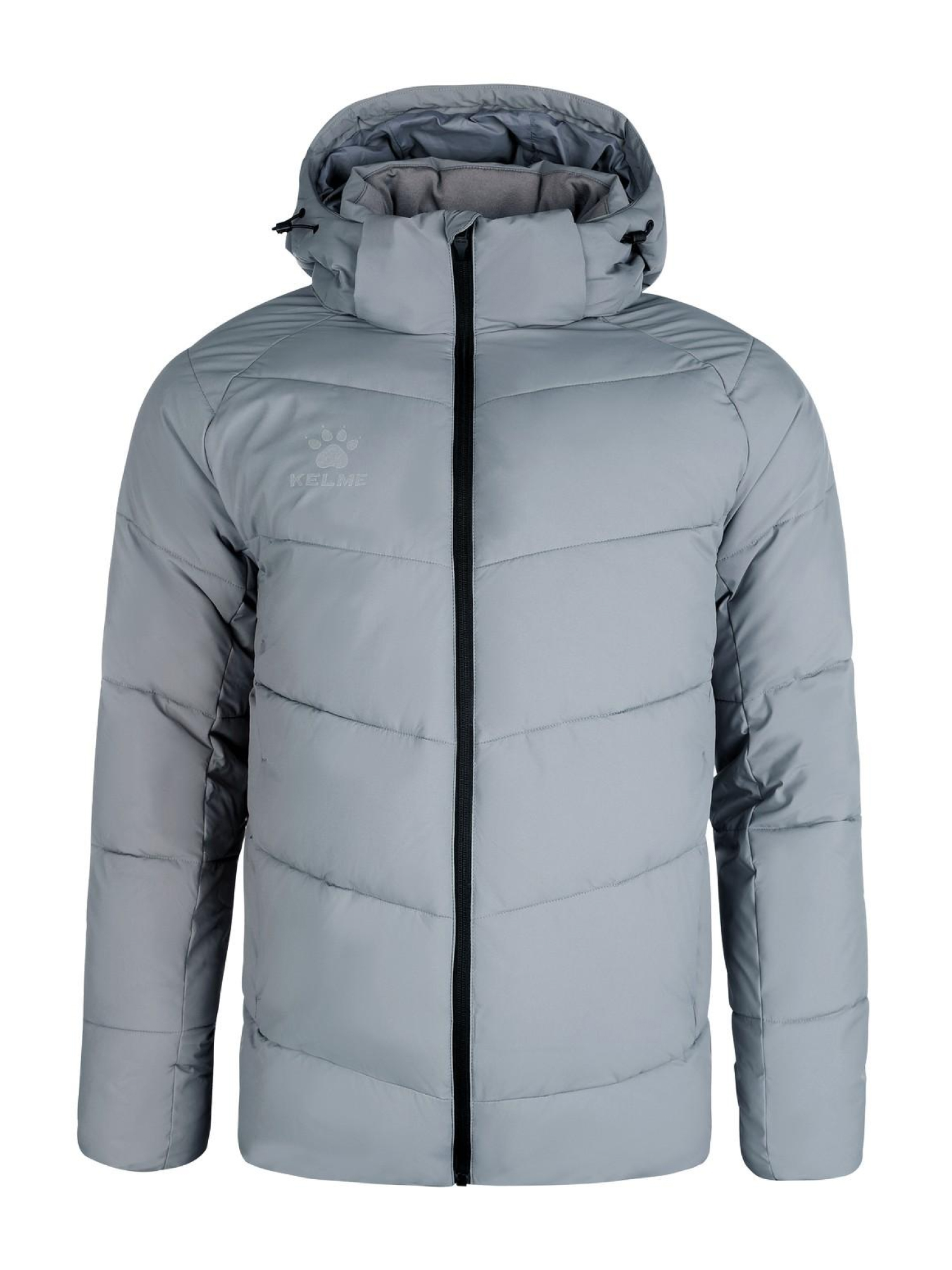 Пуховик KELME Hooded Short Padded Jacket Grey