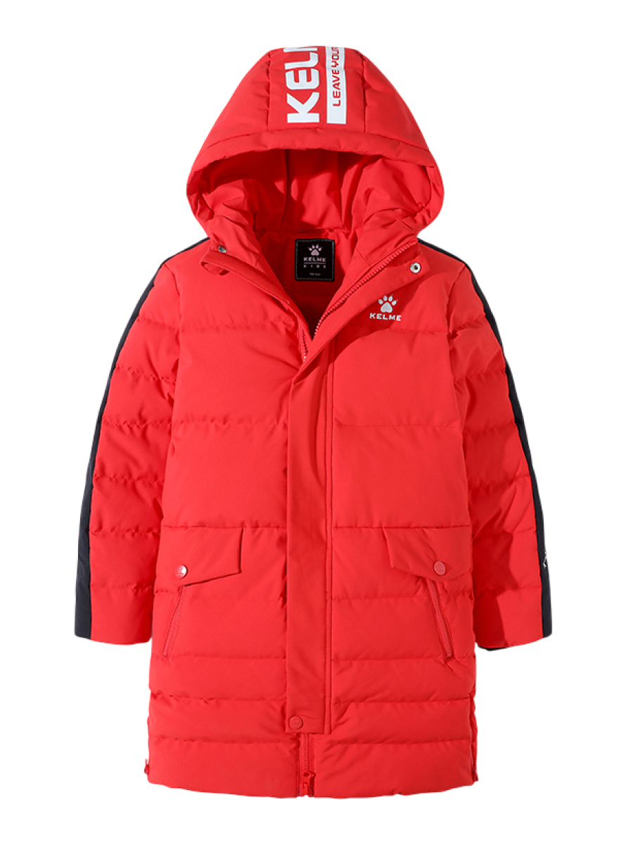 Детский пуховик KELME Boy's Mid-Length Down Jacket Red