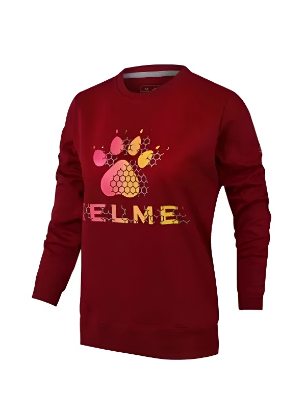 Свитшот KELME Women's Round Neck Sweater Burgundy