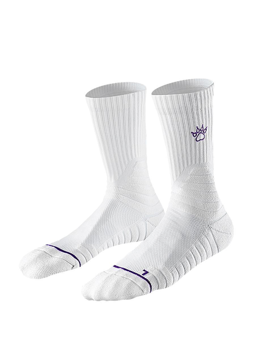 Носки KELME Long Sports Socks (White/Violet)