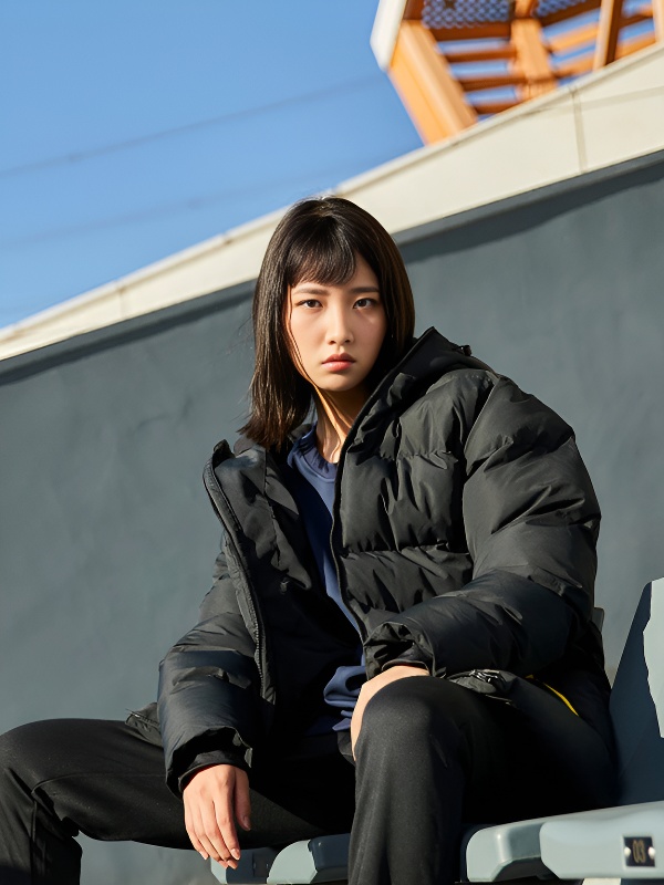 Пуховик KELME Adult Short Jacket (Black/Yellow)
