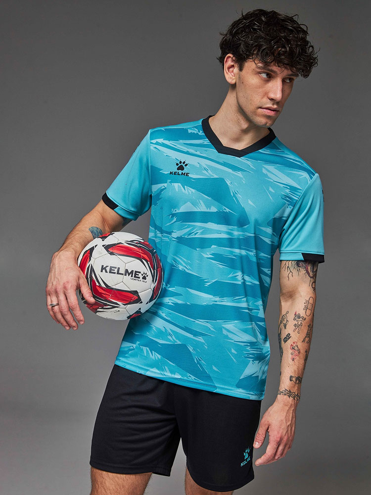 Футбольная форма KELME Short Sleeve Football Suit (Teal/Black)