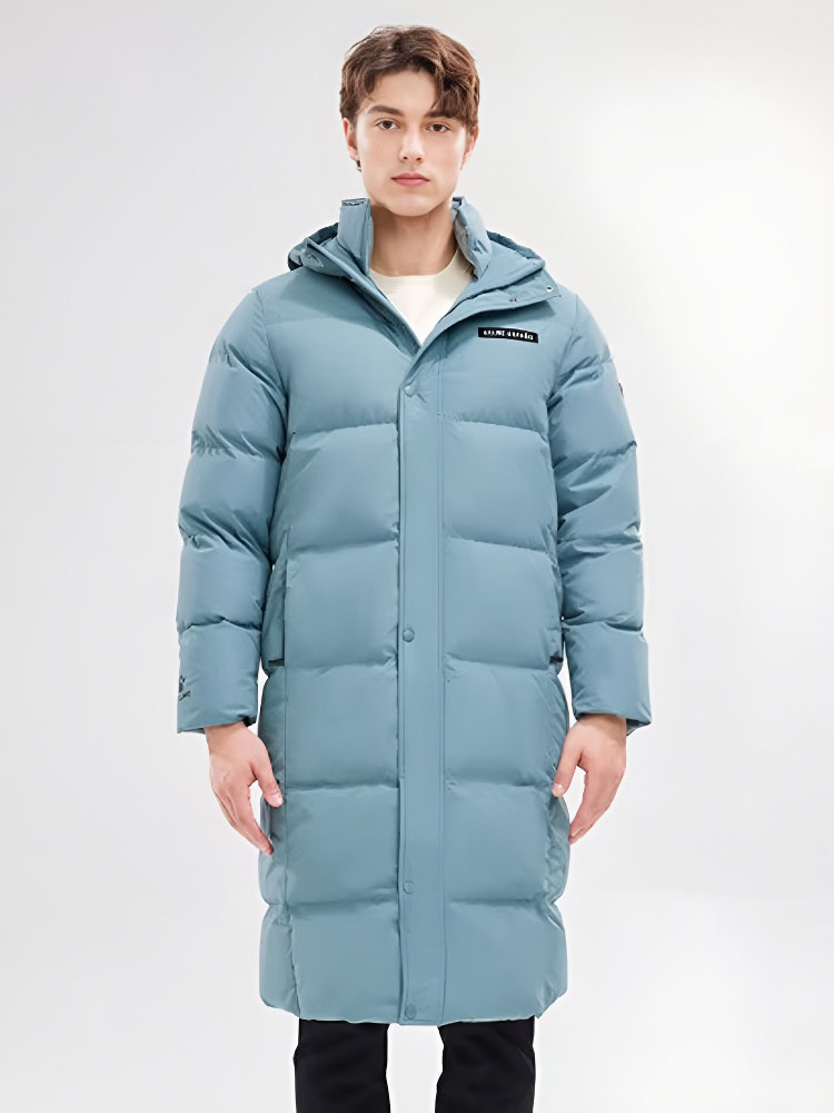 Пуховик KELME Long Down Jacket Light Blue