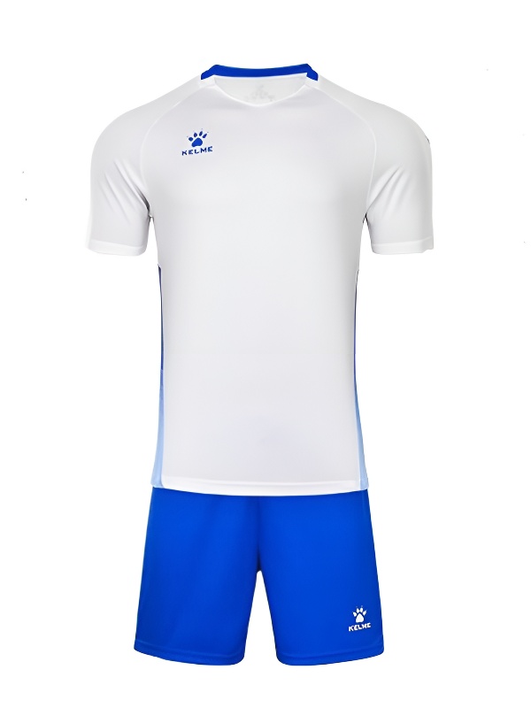 Футбольная форма KELME Short-Sleeved Football Suit (White/Blue)