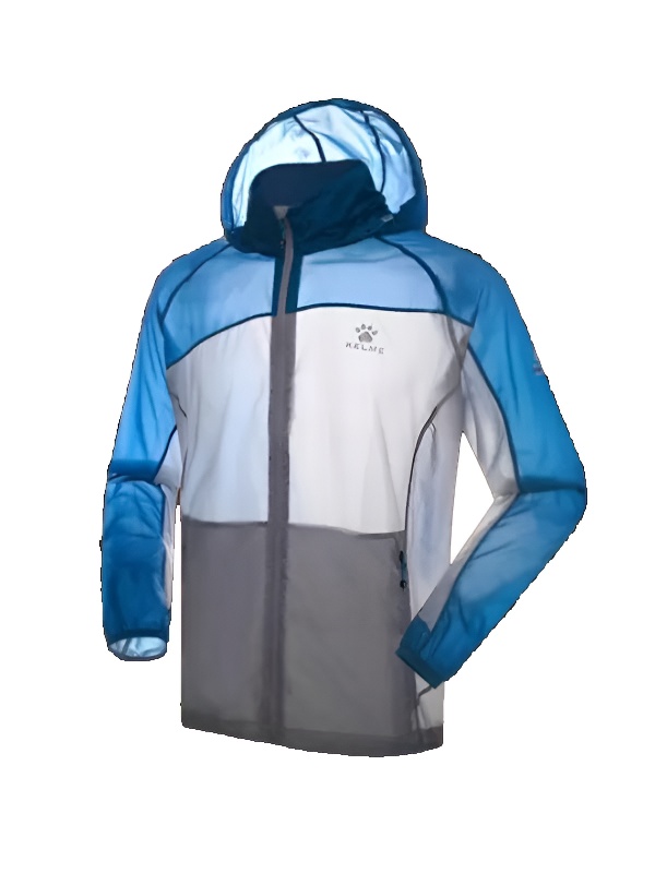 Ветровка KELME Men's Skin Trench Coat (White/Light Blue)