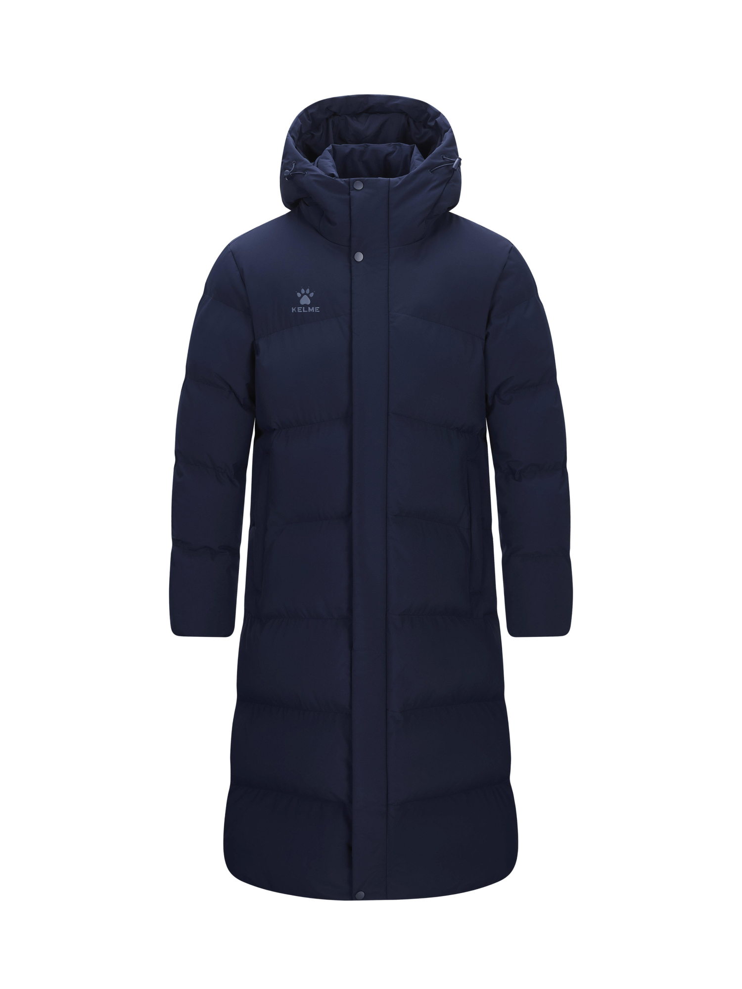 Пуховик KELME Long Cotton Coat Dark Blue