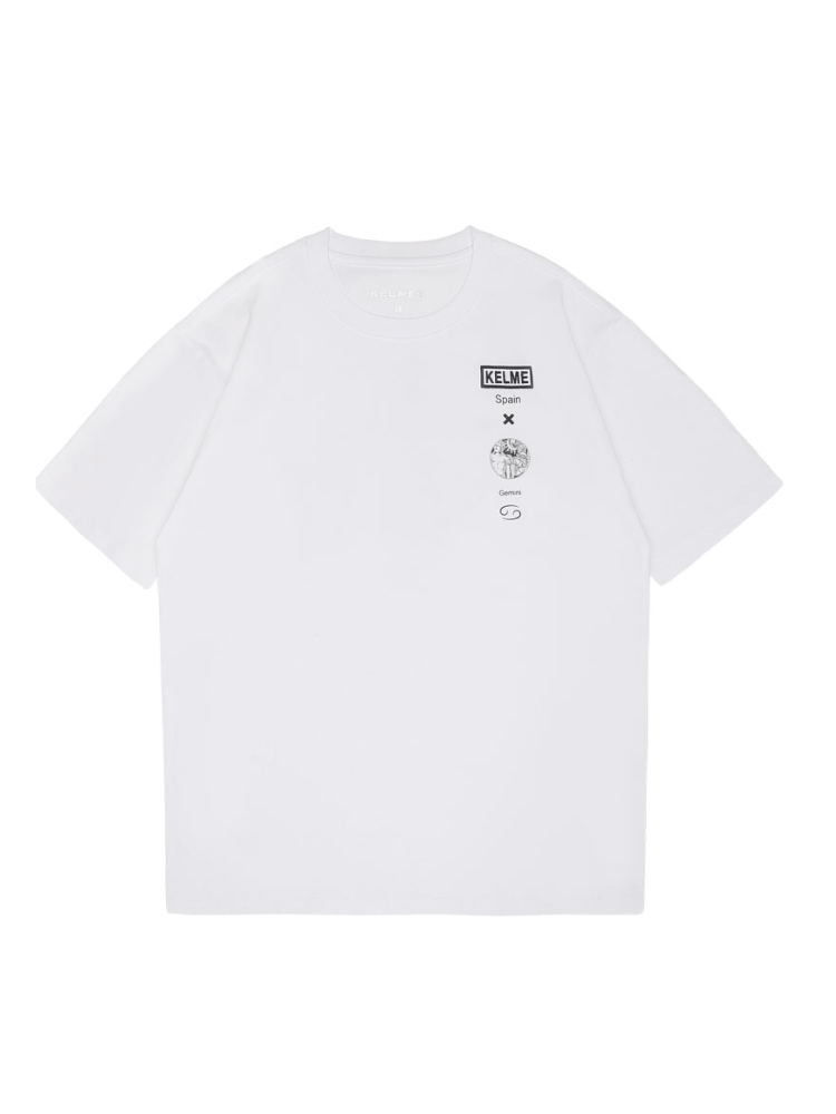 Футболка KELME Round Neck Short Sleeve T-shirt White