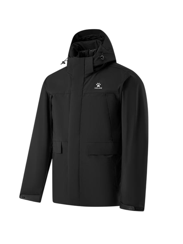 Демисезонная куртка KELME Woven Two-piece Suit (inner Cotton Jacket) Black