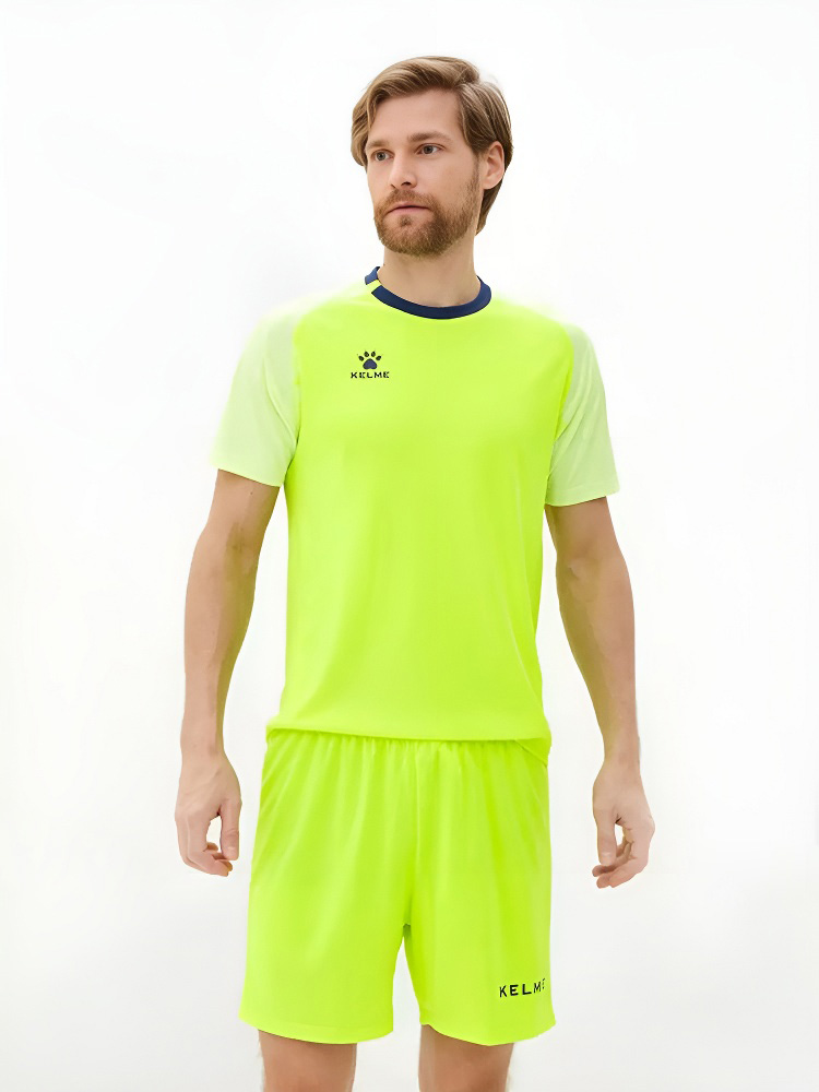 Футбольная форма KELME Short Sleeve Football Uniform Light Green