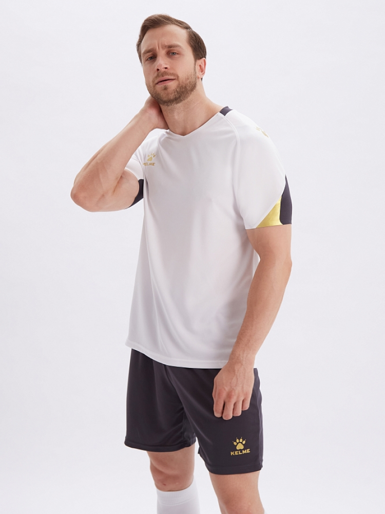 Футбольная форма KELME Short-Sleeved Football Suit (White/Black)