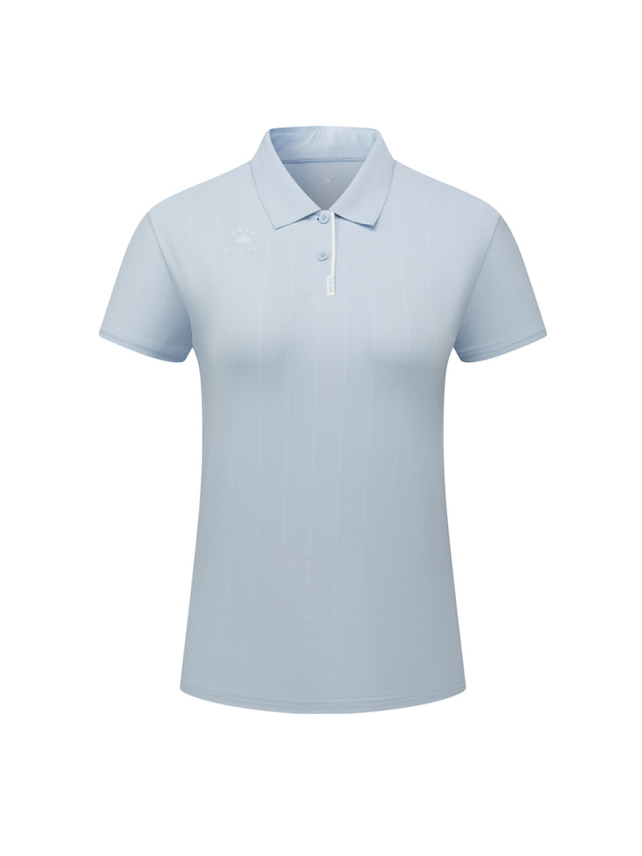 Футболка-поло KELME Women's Short Sleeve Polo Shirt Light Blue