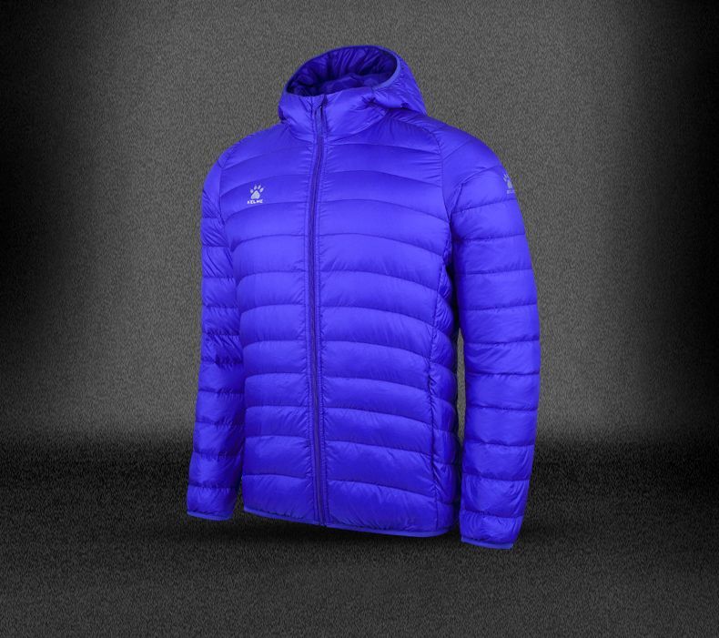 Пуховик KELME Premium Light Down Hooded Jacket Blue