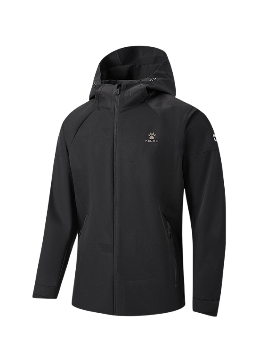 Демисезонная куртка KELME Hooded Woven Jacket Black