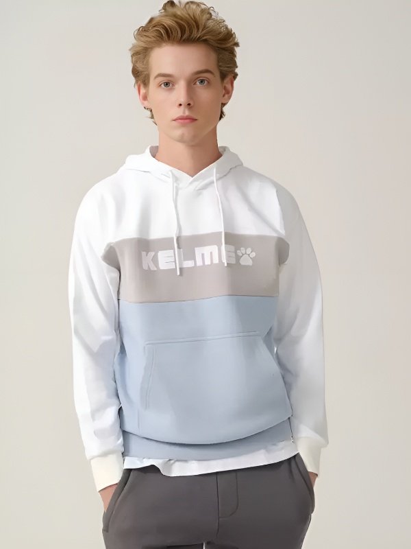 Худи KELME Hooded Sweater (White/Light Blue)