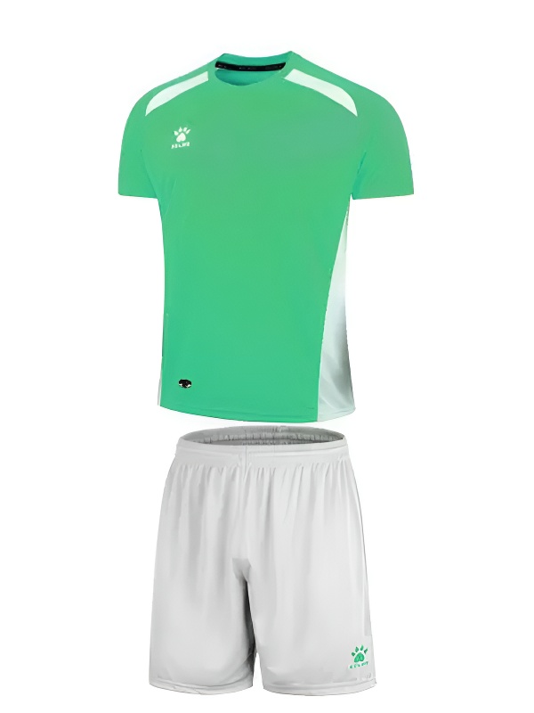 Футбольная форма KELME Short Sleeve Football Set (Light Green/White)