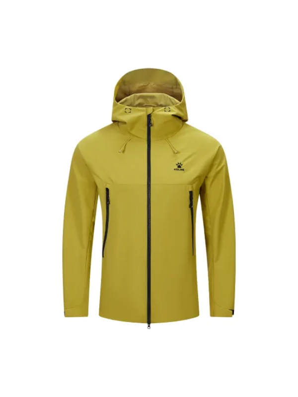 Демисезонная куртка KELME Hooded Woven Jacket Yellow