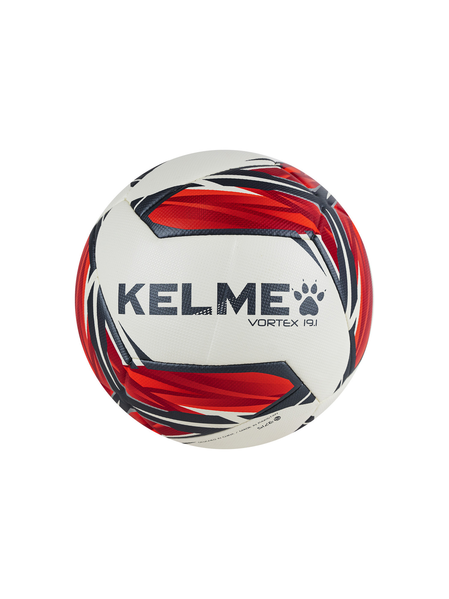 Мяч футбольный KELME Vortex 19.1 (10 Panels) (White/Red)