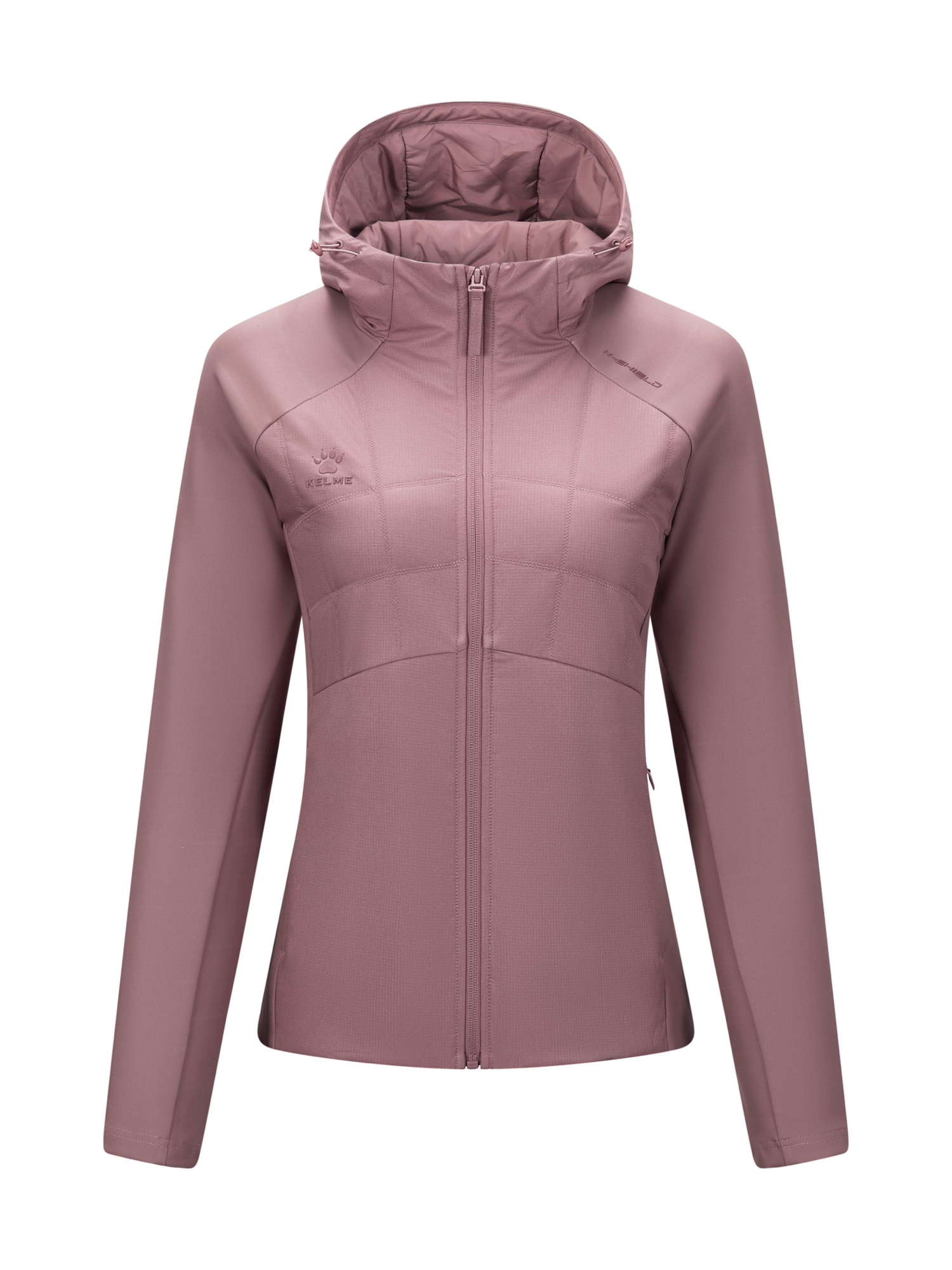 Толстовка KELME Quilted Knitted Patchwork Coat Pink