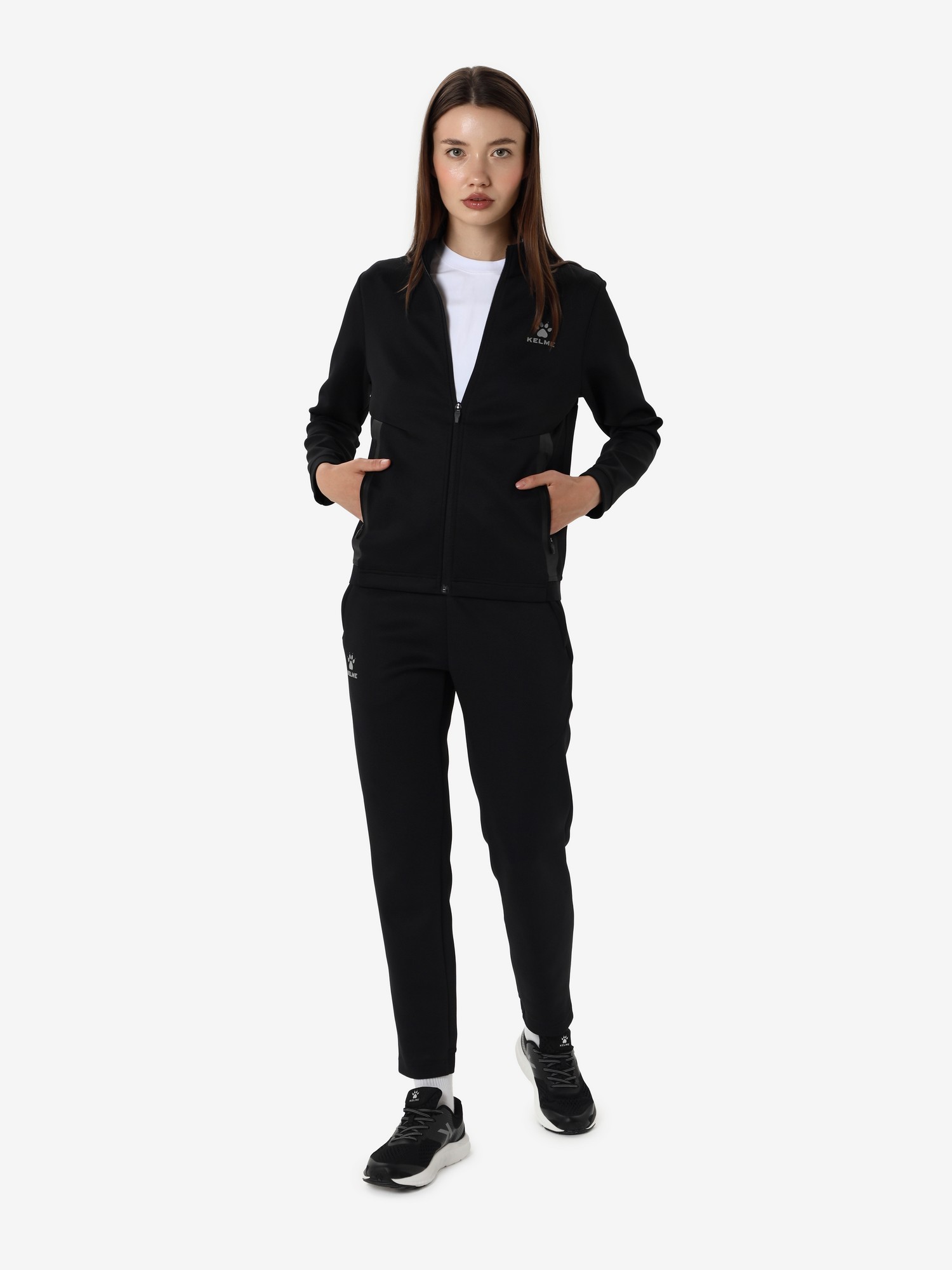 Спортивный костюм KELME Women's Knitted Jacket Suit Black