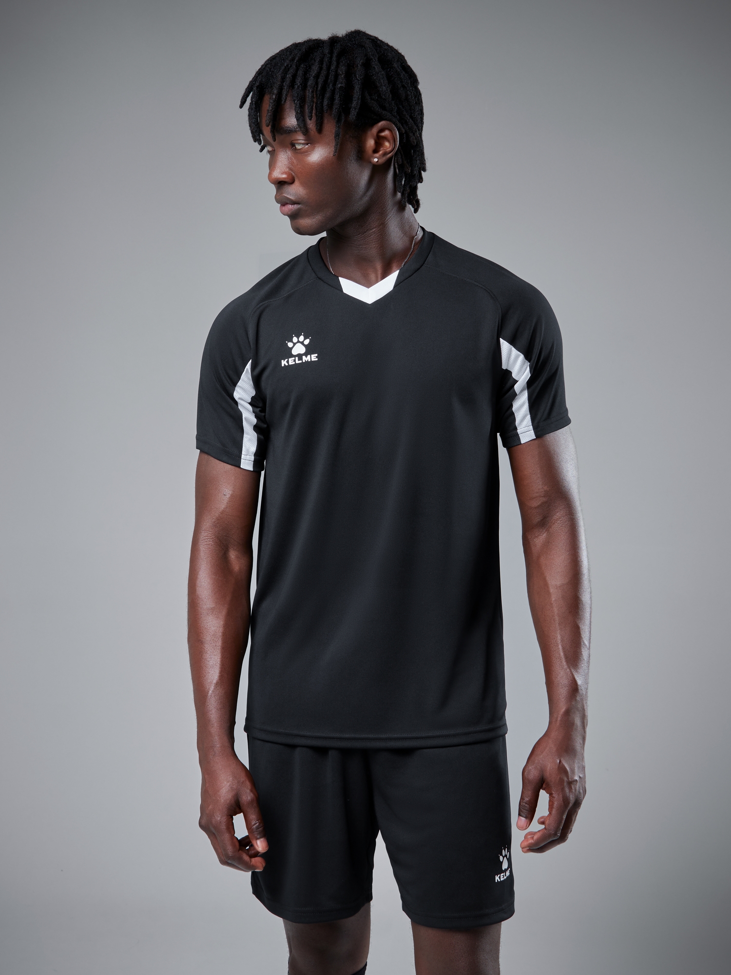 Футбольная форма KELME Football Suit (Black/White)