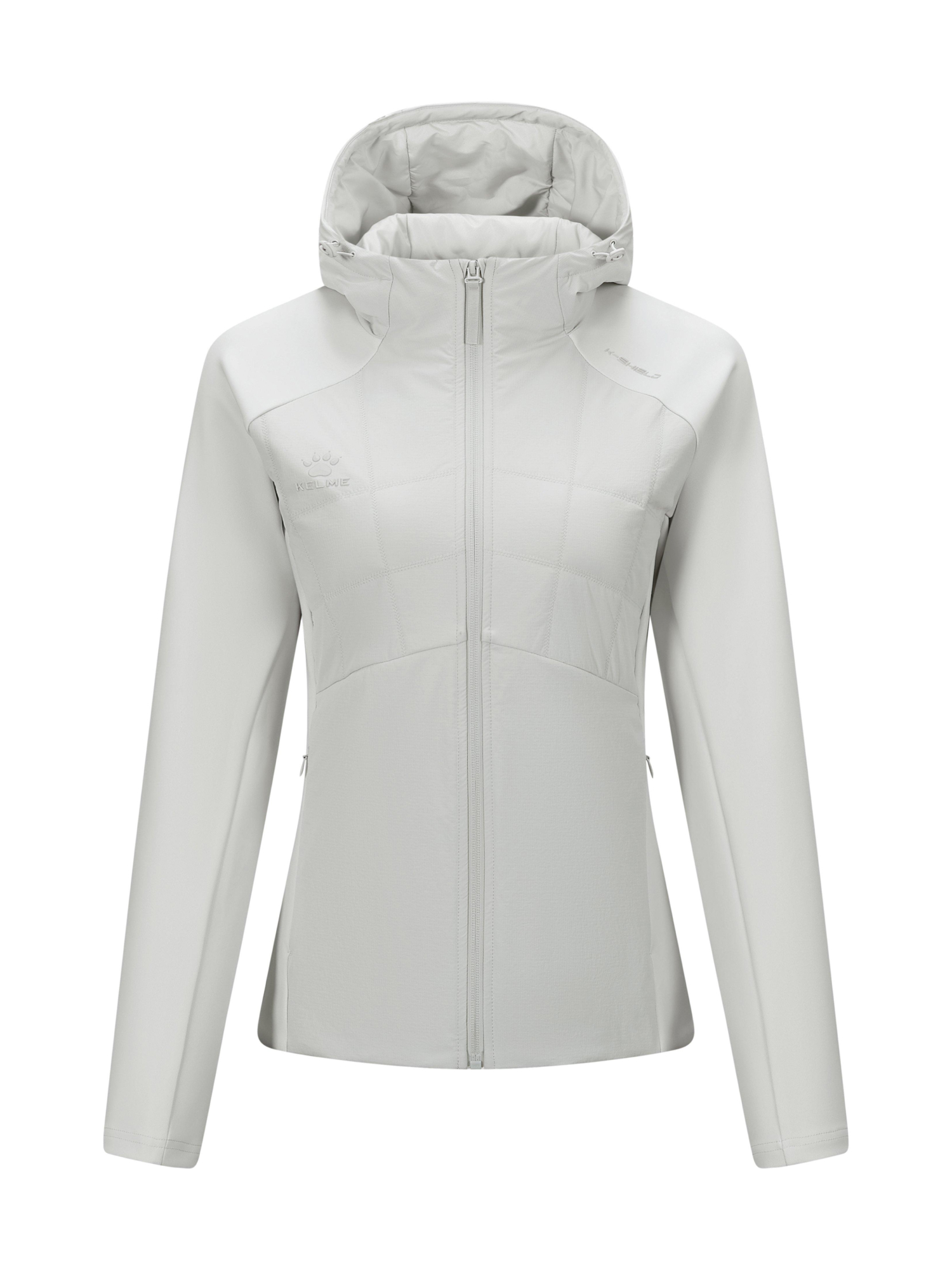 Толстовка KELME Quilted Knitted Patchwork Coat Grey