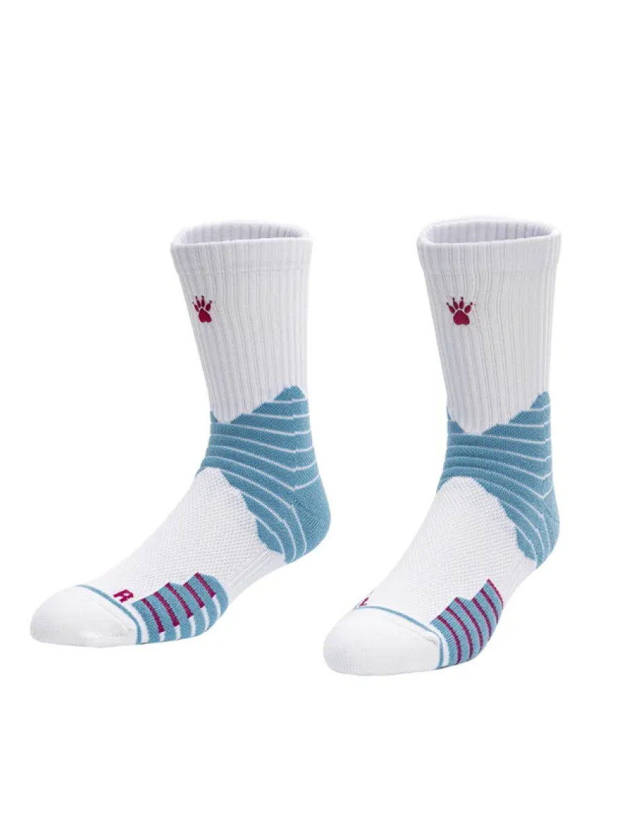 Носки KELME Basketball Socks (White/Light Blue)