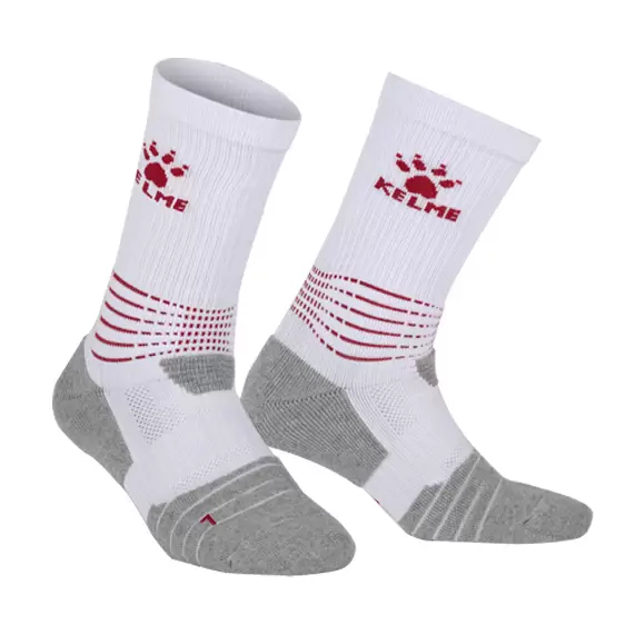 Носки KELME Basketball/Football Socks (White/Grey)