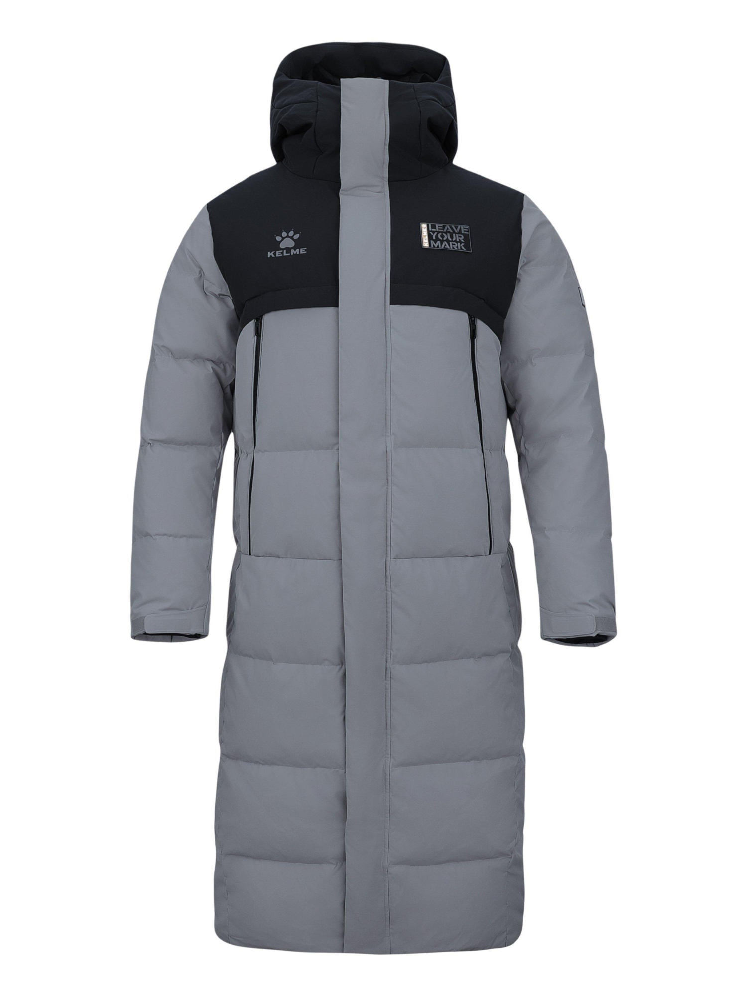 Пуховик KELME Long Down Jacket Grey
