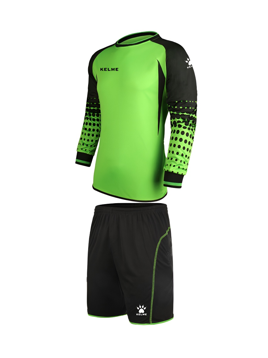 Вратарская форма KELME Long Sleeve Football Goalkeeper Suit (Light Green/Black)