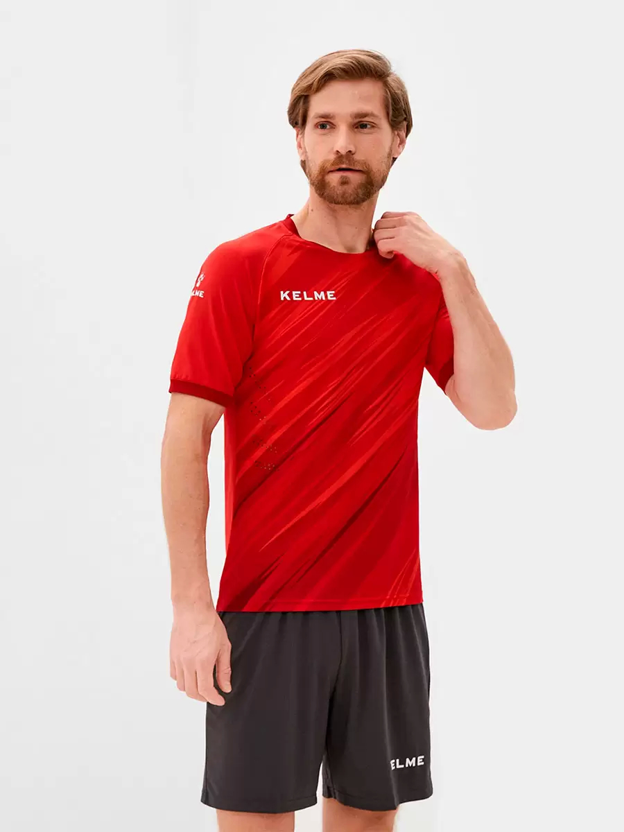 Футбольная форма KELME S/S Football Set (Red/Dark Grey)