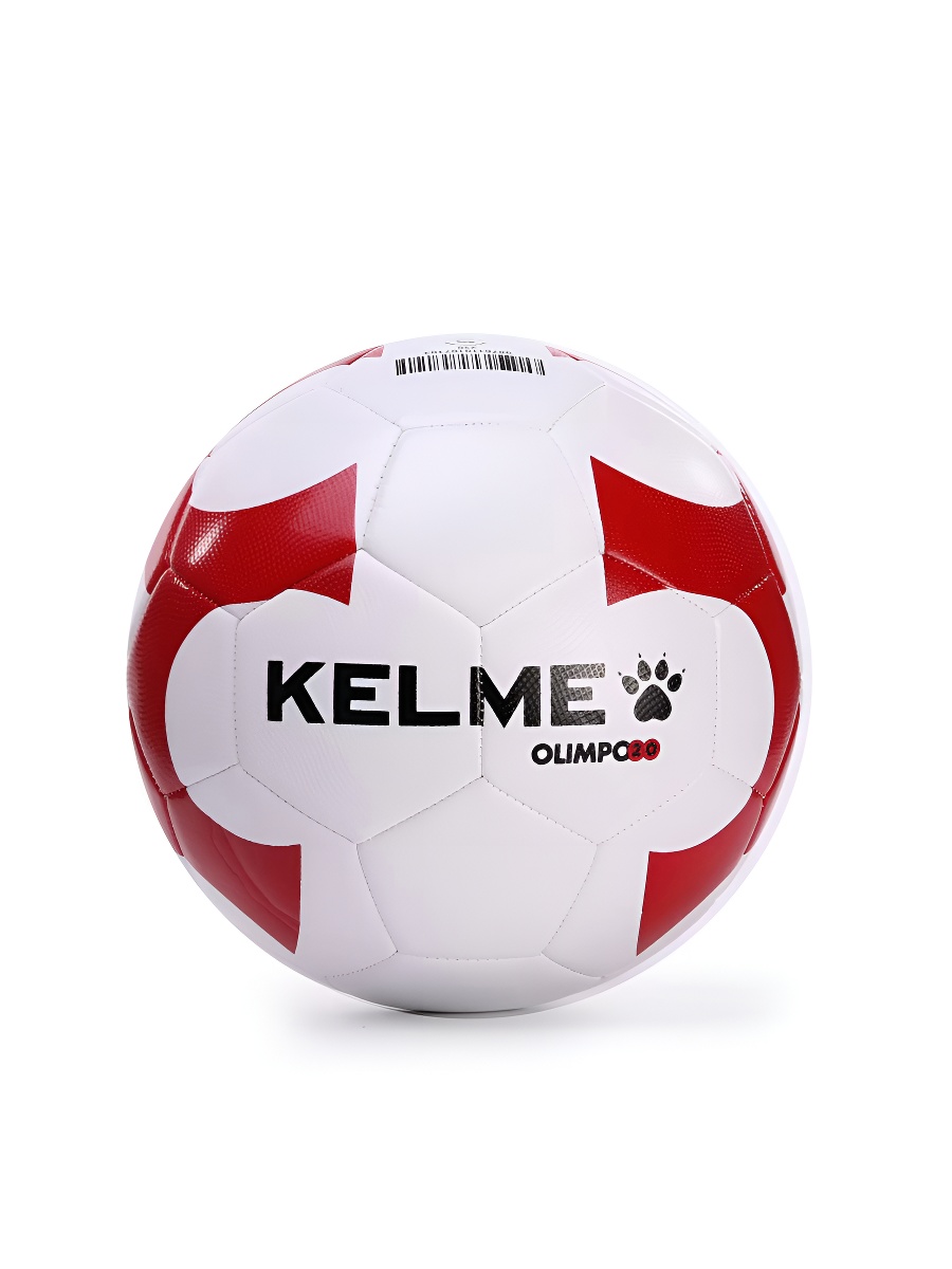 Мяч футбольный KELME Machine Stitched Football Ball (32 Panels) (White/Red)