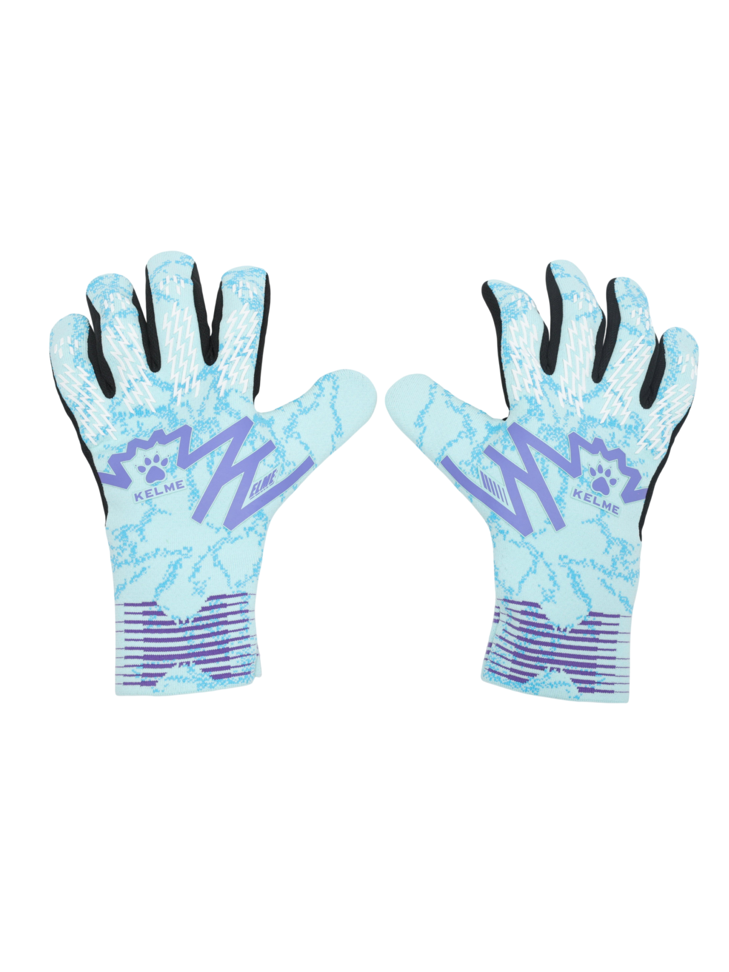 Перчатки вратарские KELME Professional Goalkeeper Gloves (Light Blue/Violet)
