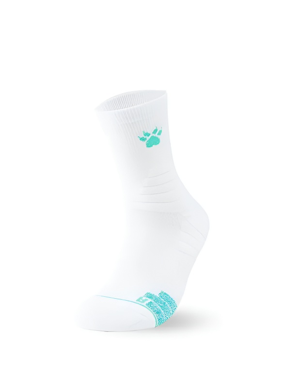 Спортивные носки KELME Mid-calf Sports Socks (White/Green)
