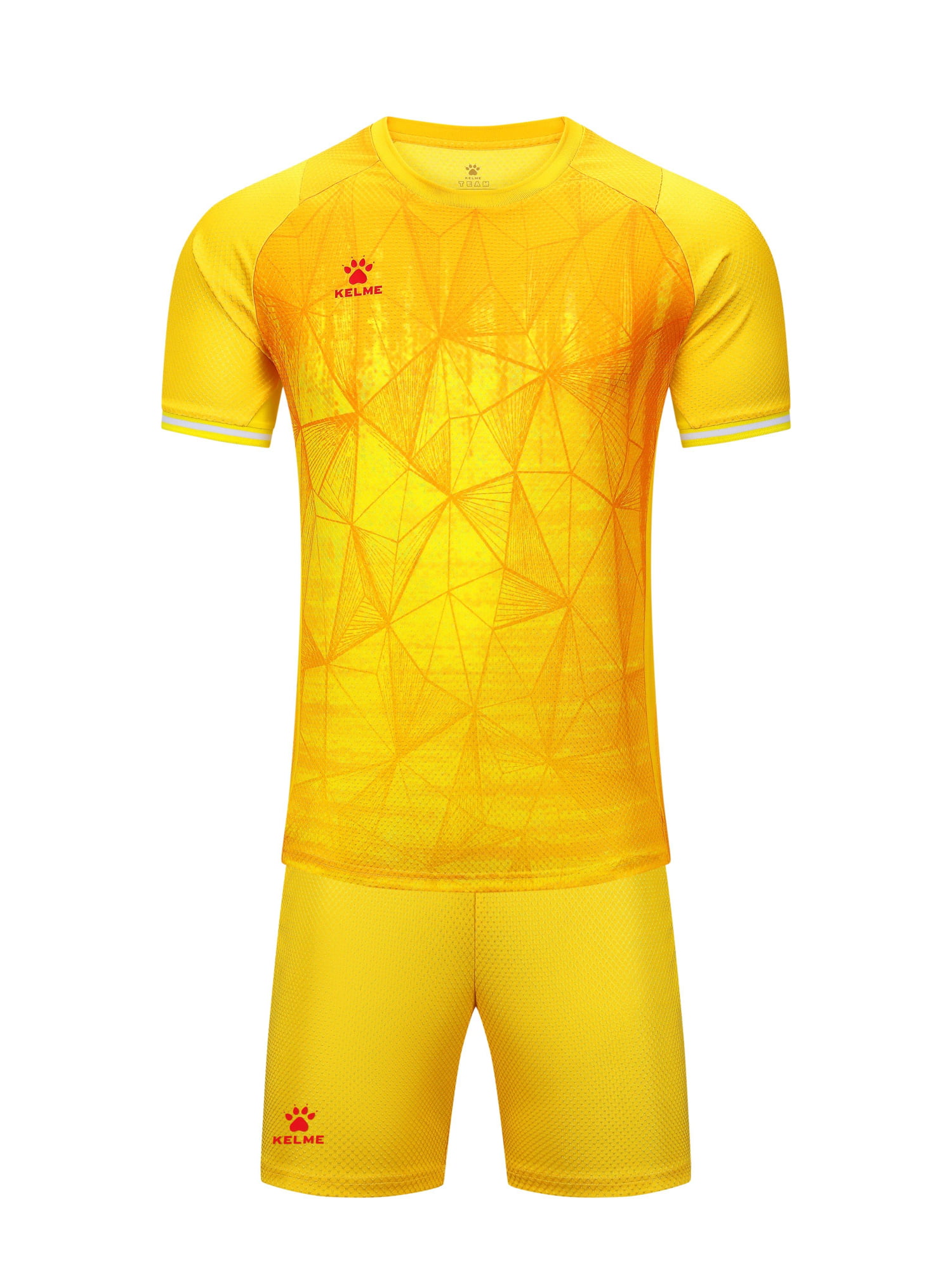 Вратарская форма KELME Short-sleeved Goalkeeper Suit Yellow