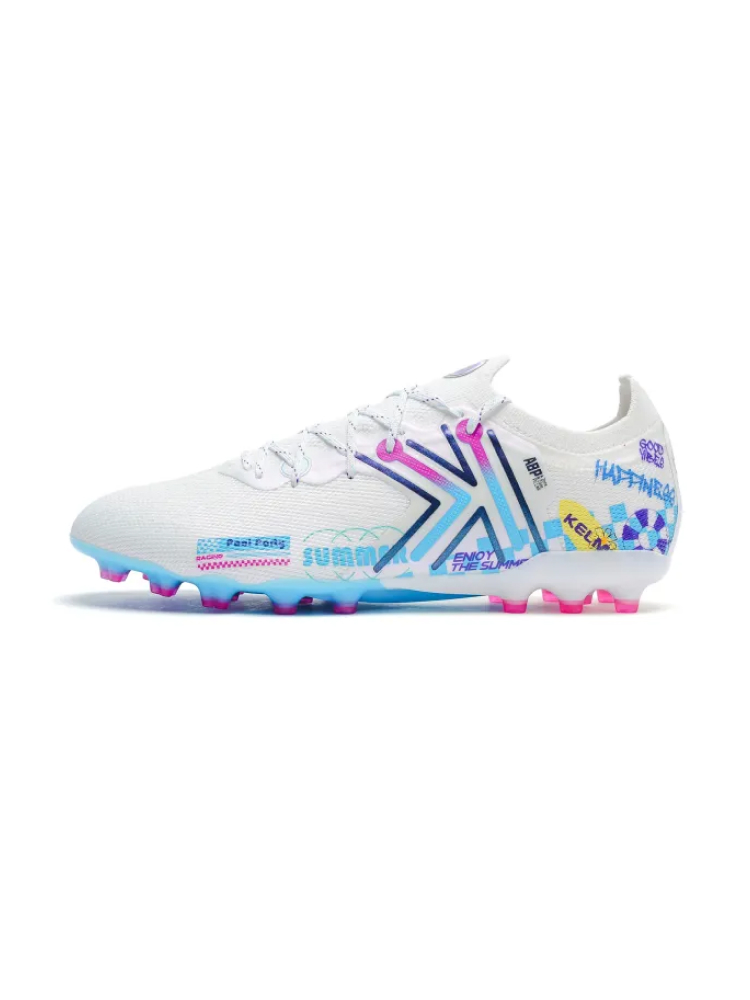 Бутсы KELME Men's Football Shoes (MG) White/Light Blue
