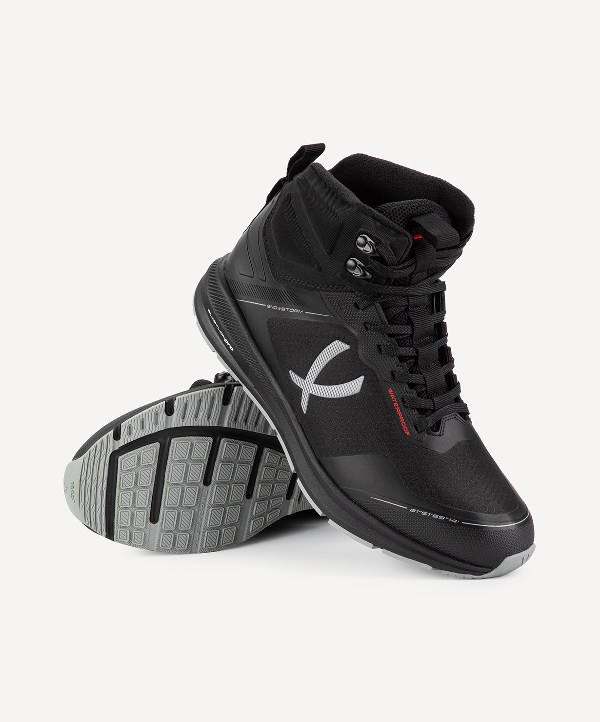 Кроссовки спортивные JOGEL Snowstorm MID 2.0, черный/серый