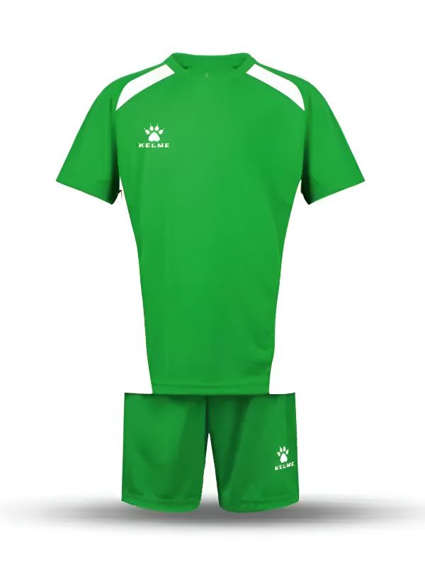 Детская футбольная форма KELME Short Sleeve Football Kid Set Green