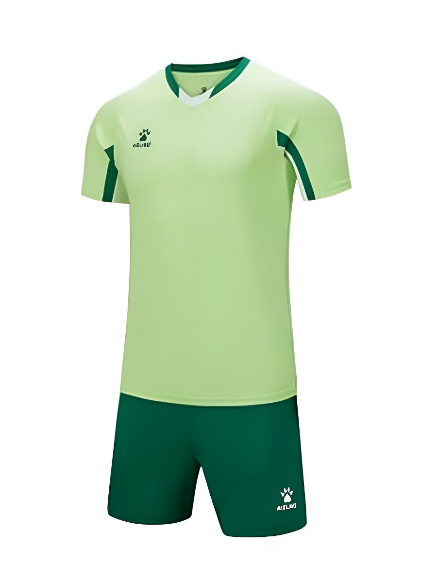 Футбольная форма KELME Short-Sleeved Football Suit (Light Green/Green)