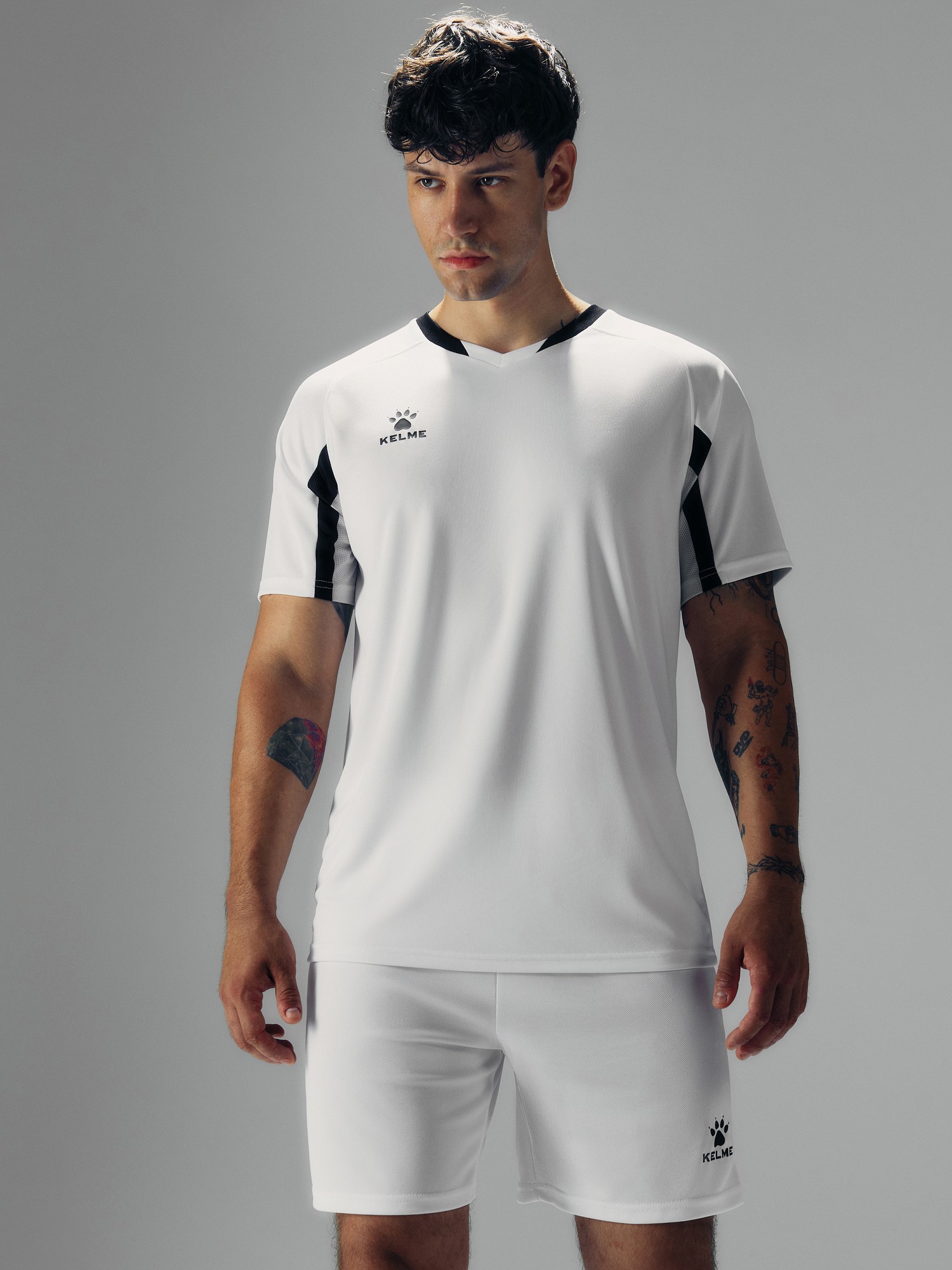 Футбольная форма KELME Football Suit (White/Black)