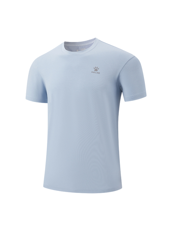 Футболка KELME Crew Neck Short-sleeved T-shirt Light Blue