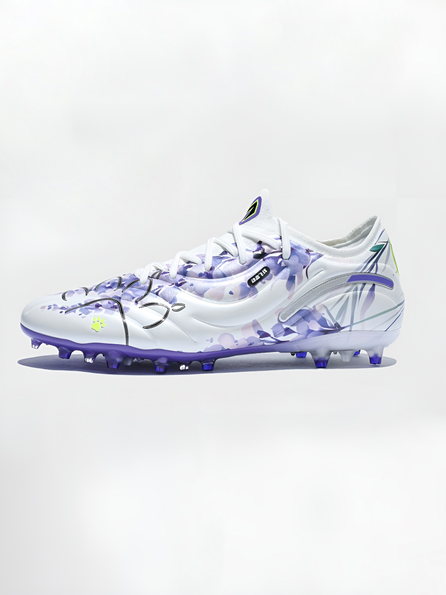 Бутсы KELME Men's Football Shoes (MG) (White/Violet)
