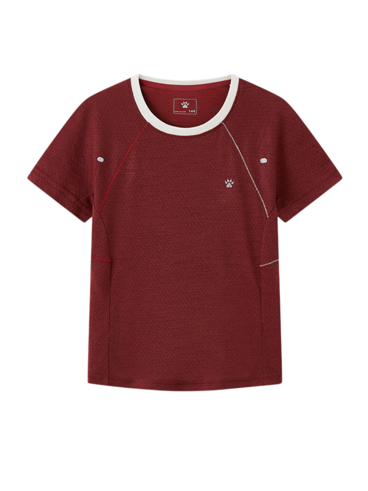 Детская футболка KELME Crew Neck Short-sleeved T-shirt Burgundy