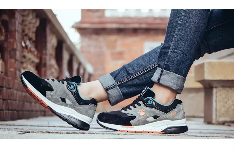 Кроссовки KELME Men's Vintage Casual Shoes (Grey/Black)