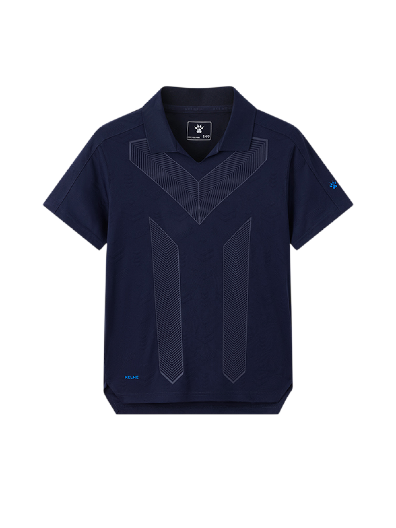 Детская футболка KELME Short-sleeved Polo Shirt Dark Blue