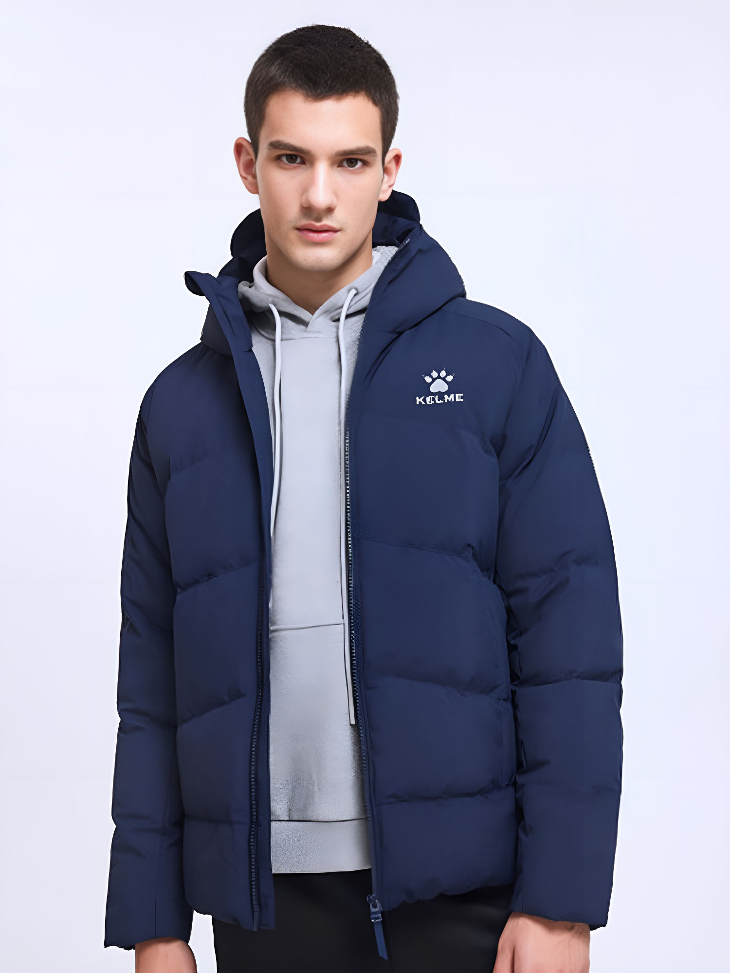 Пуховик KELME Short Down Jacket Dark Blue
