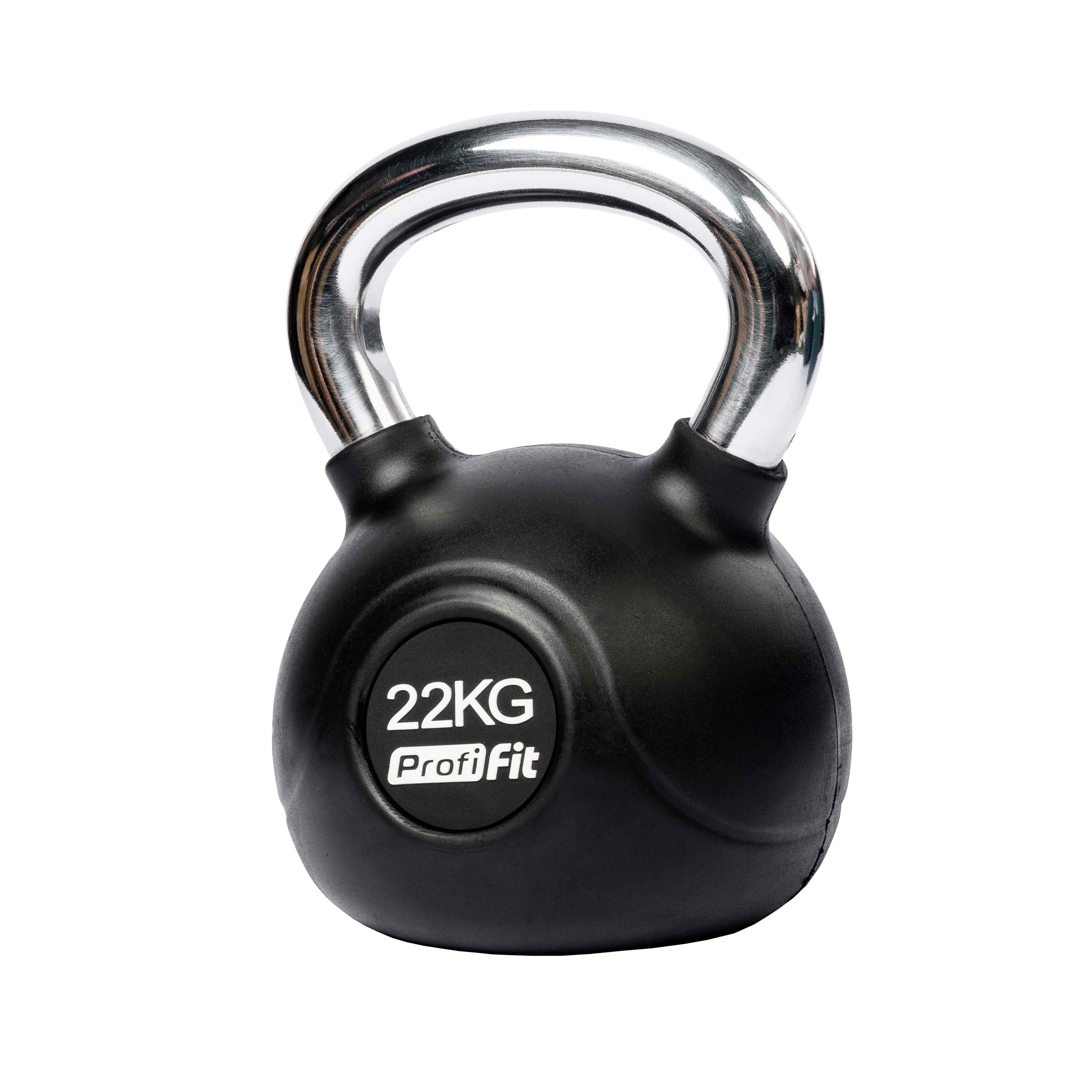 Гиря обрезиненная с хромированной ручкой PROFI-FIT 22 кг