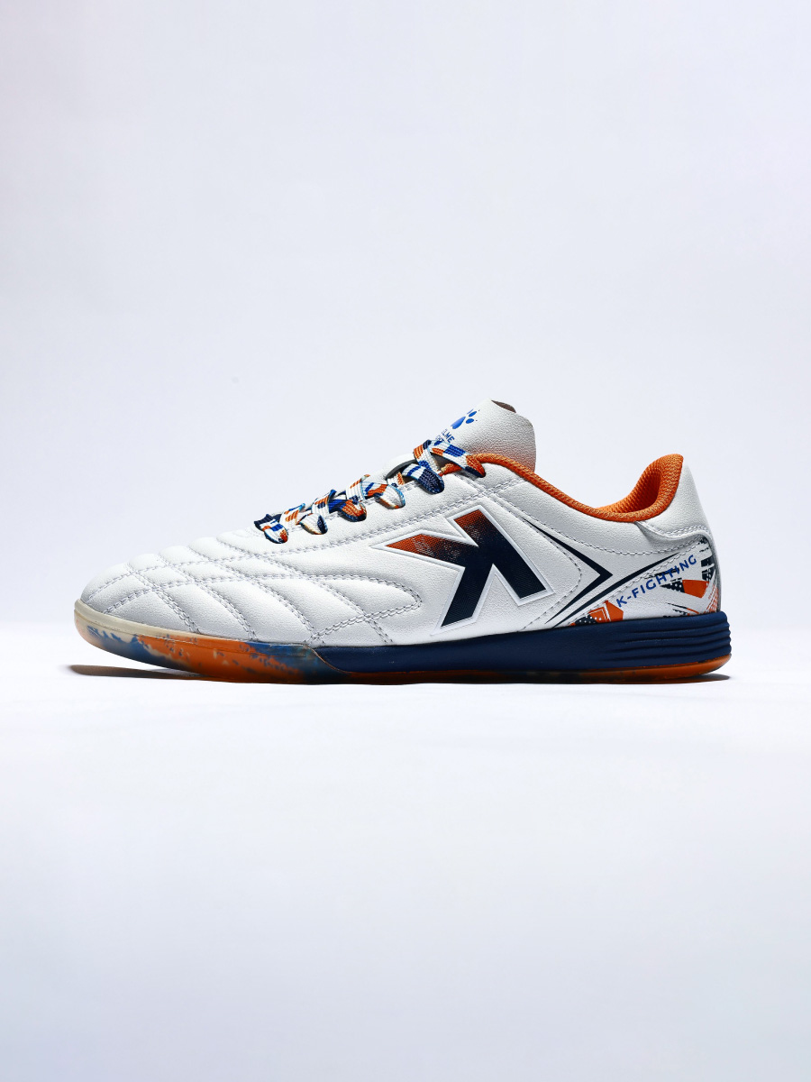 Футзалки KELME Men's Soccer Shoes (IN) (White/Light Blue)