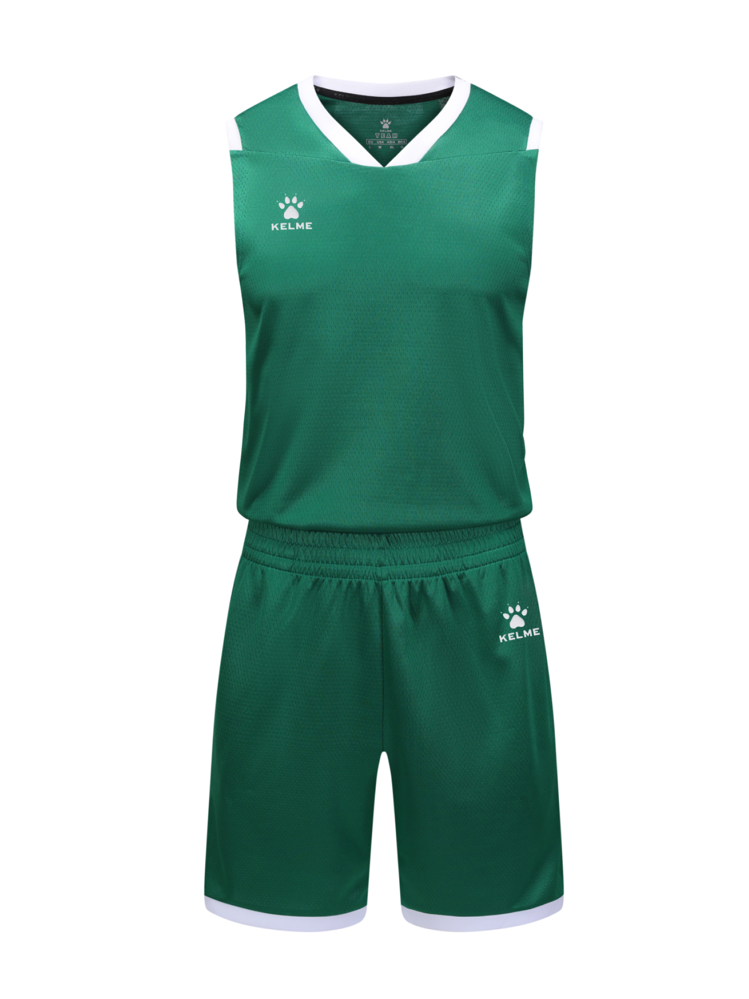 Детская баскетбольная форма KELME Children's Basketball Uniform Green
