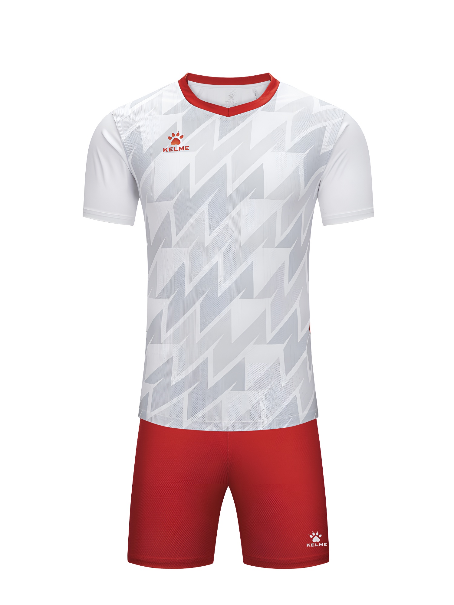 Футбольная форма KELME Football Uniform Set (White/Dark Red)