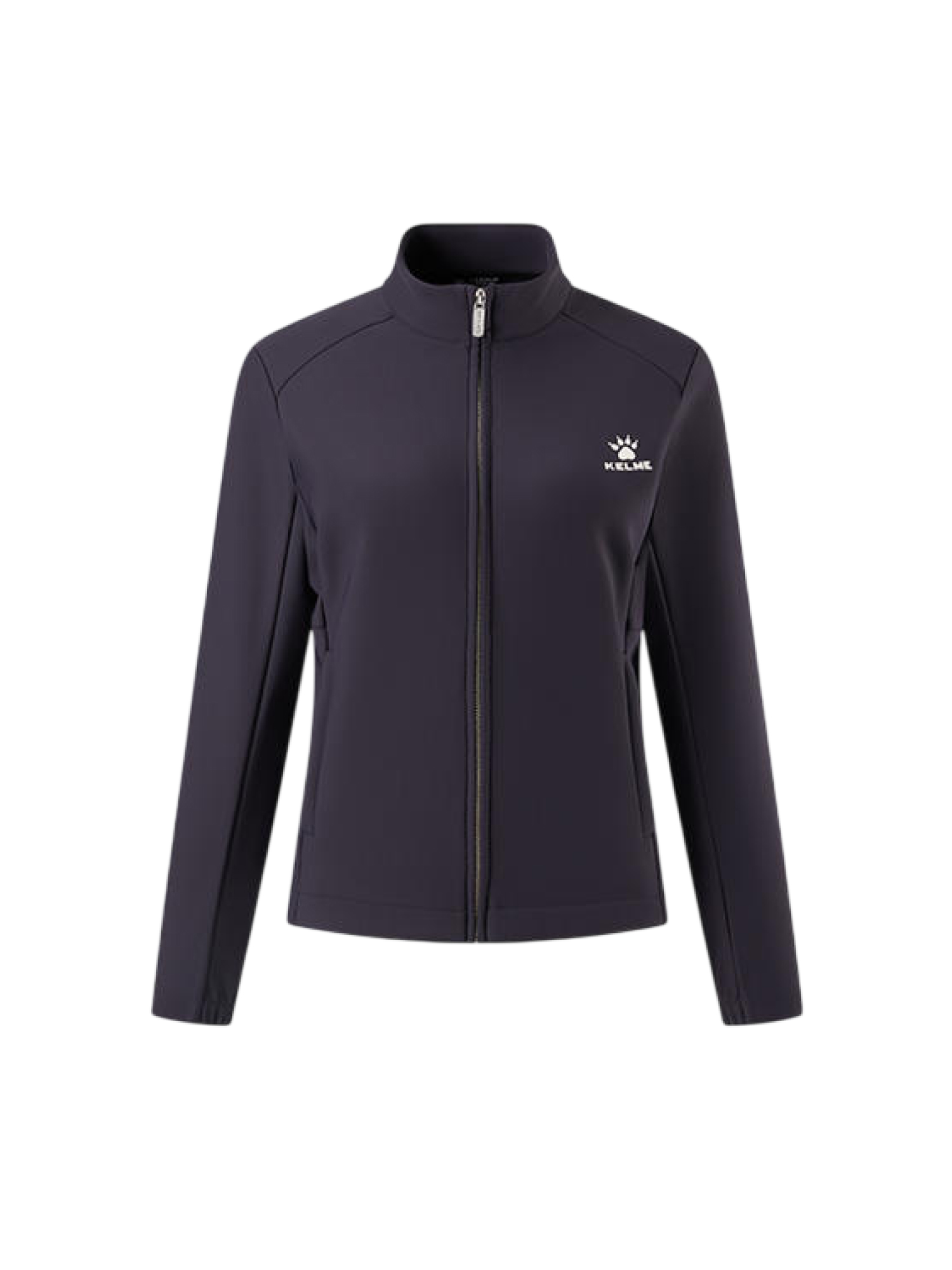 Олимпийка KELME Stand-up Collar Fleece-lined Knit Cardigan Dark Blue